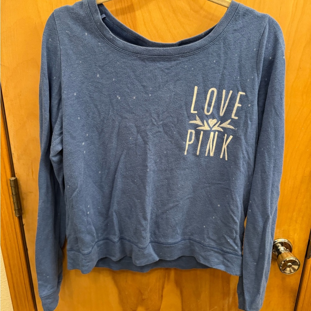 PINK Victoria's Secret Blue Sweatshirt
